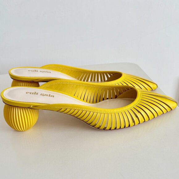 Cult Gaia Alia Orb Mule in Yellow – Size 39.5 🌞💛 - Picture 2 of 7